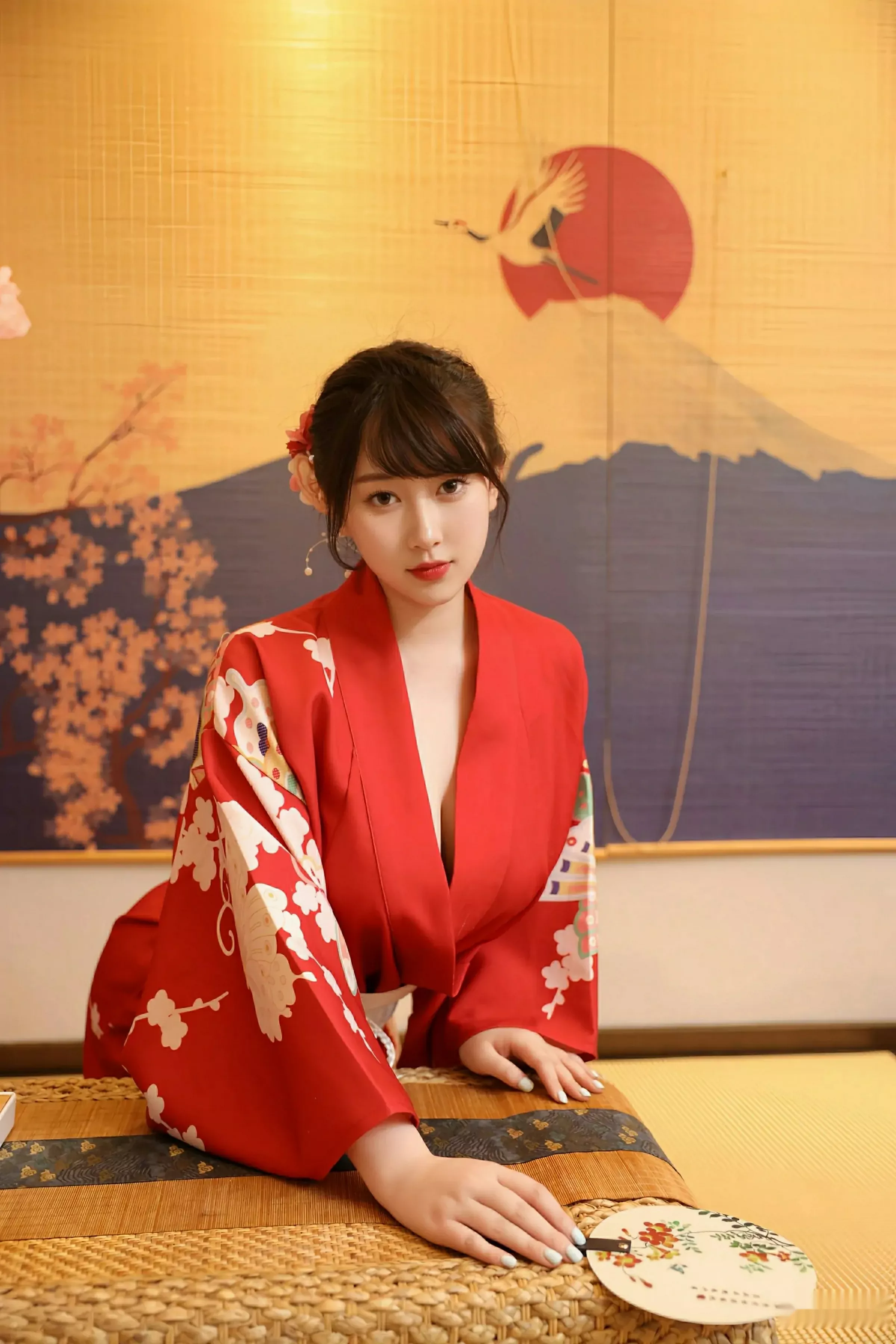 秀人集.com_[XiuRen秀人网]No.10624_模特李沁恩lrene性感日系风红色服饰半脱秀丰腴身材惹火诱惑写真69P