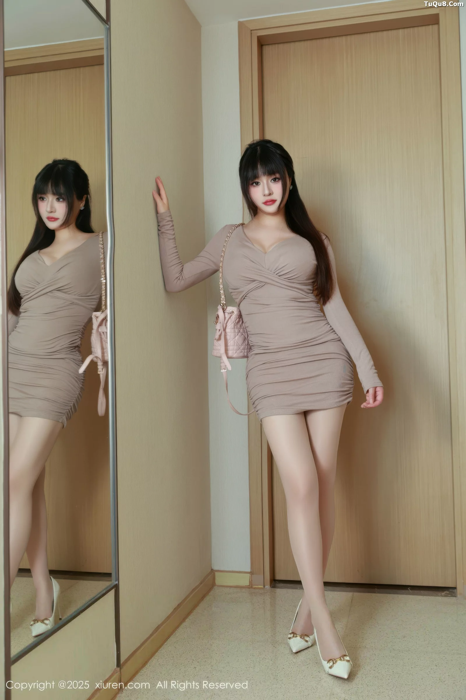 秀人集.com_[XiuRen秀人网]No.10718_模特南汐RuRu性感浅色连衣短裙露白色内衣秀完美身材诱惑写真86P