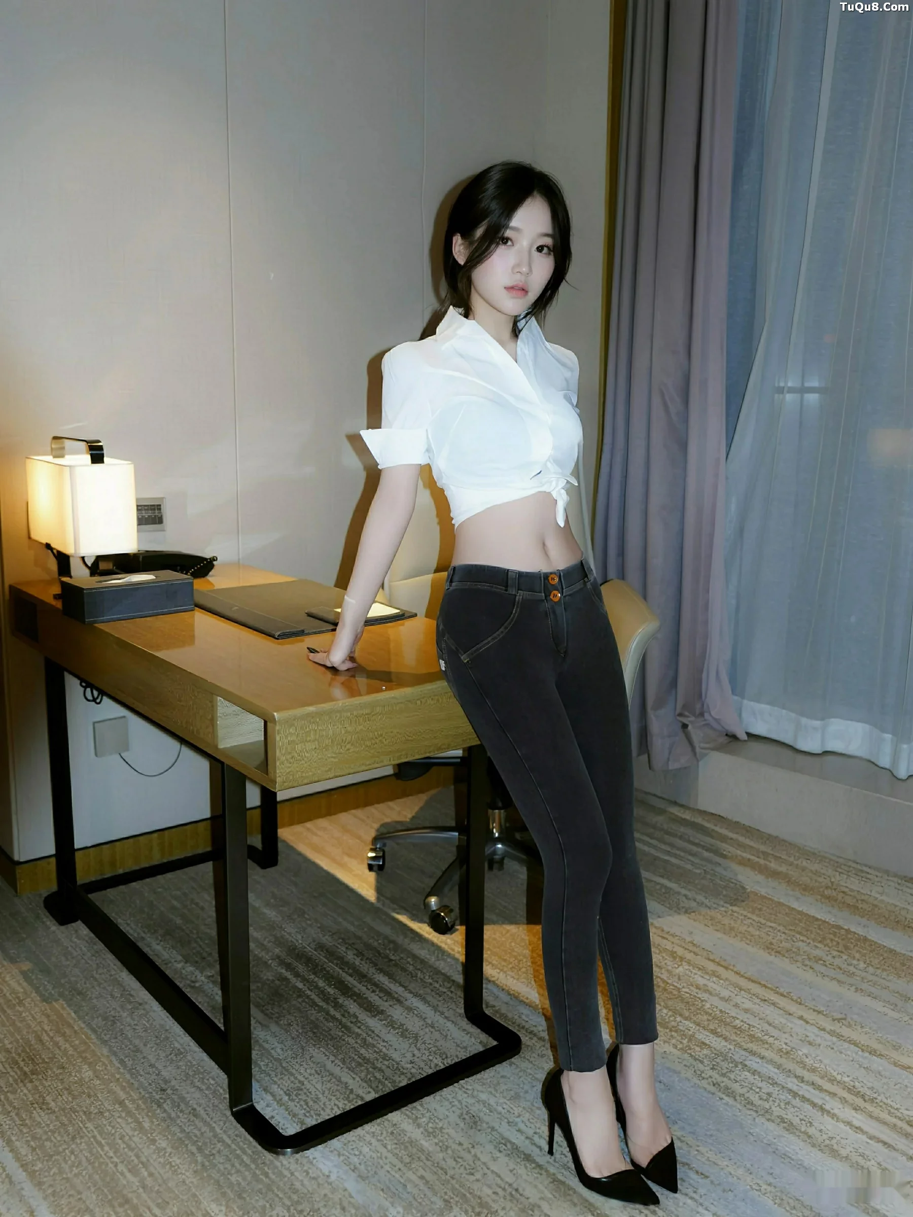 秀人集.com_[XiuRen秀人网]No.10785_模特汁汁性感白T配牛仔长裤露蓝灰色内衣秀曼妙身姿诱惑写真76P