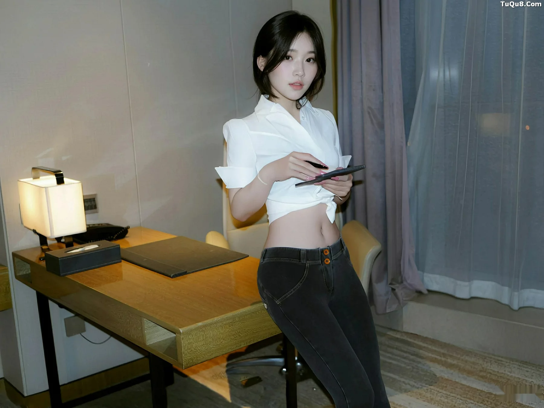 秀人集.com_[XiuRen秀人网]No.10785_模特汁汁性感白T配牛仔长裤露蓝灰色内衣秀曼妙身姿诱惑写真76P