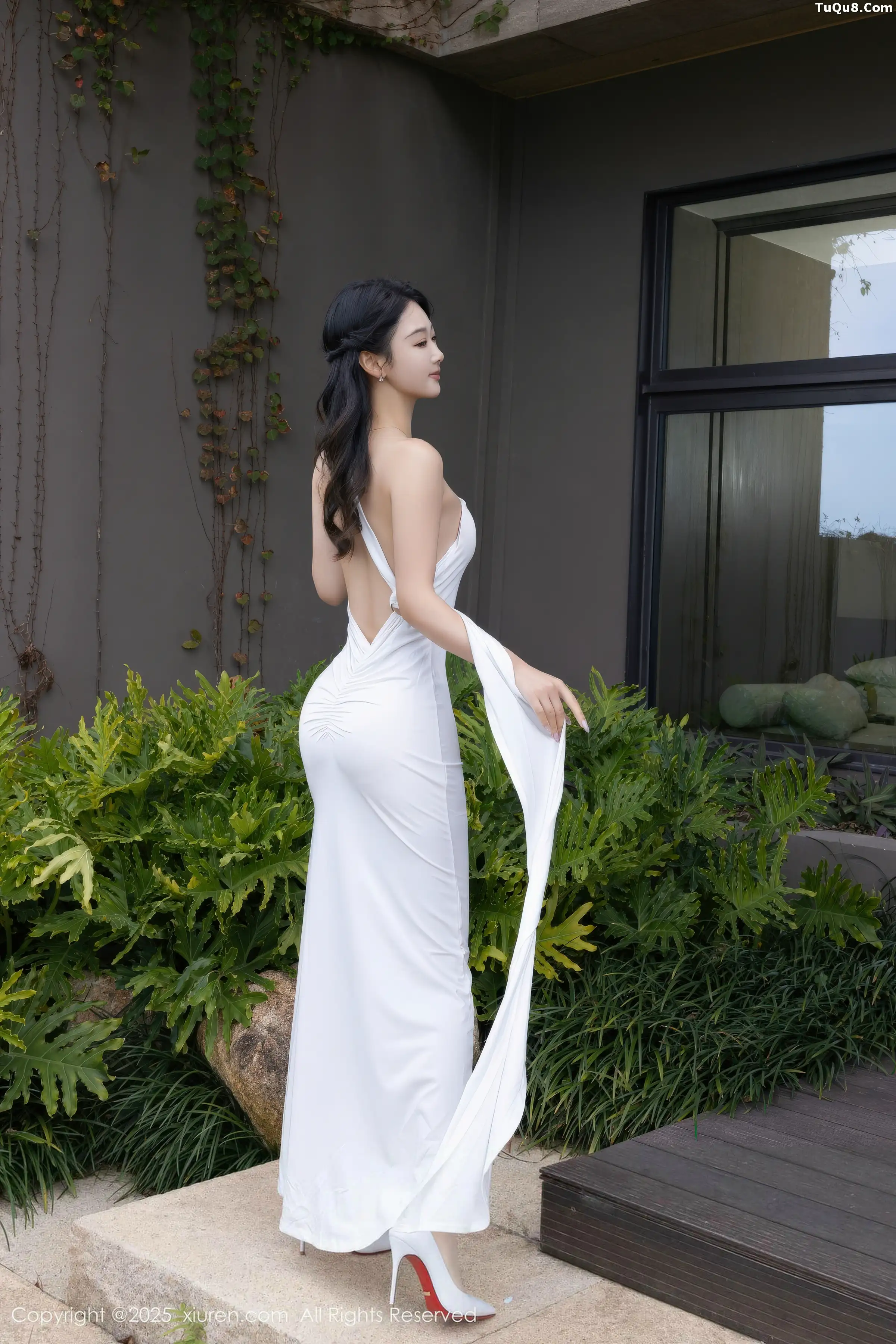 秀人集.com_[XiuRen秀人网]No.11109_模特唐安琪性感白色长裙配超薄无内肉丝秀曼妙身姿撩人诱惑写真77P