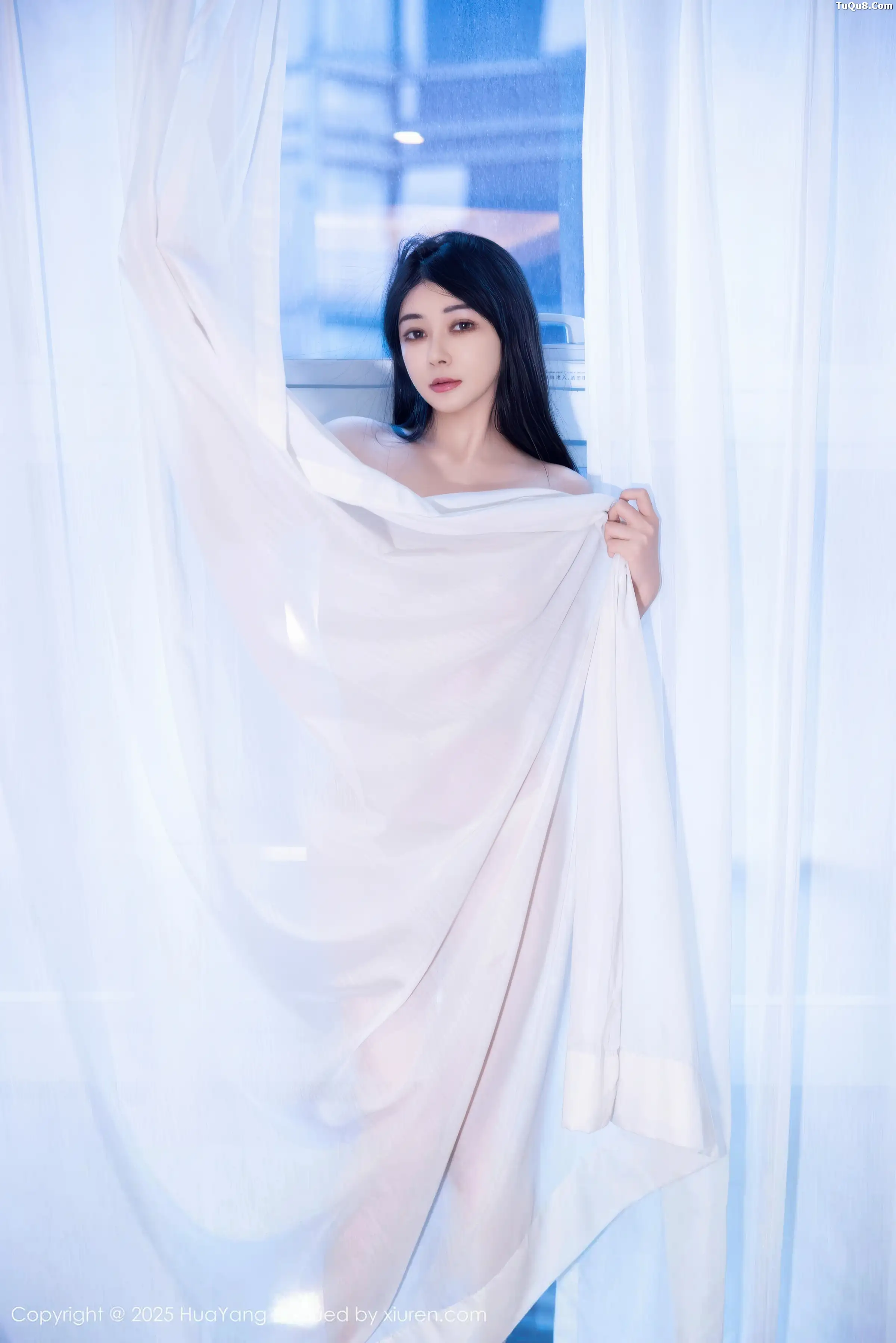 秀人集.com_[HuaYang花漾]Vol.653_模特凯竹法师～性感白色连衣裙配超薄肉丝秀丰腴身材诱惑写真51P