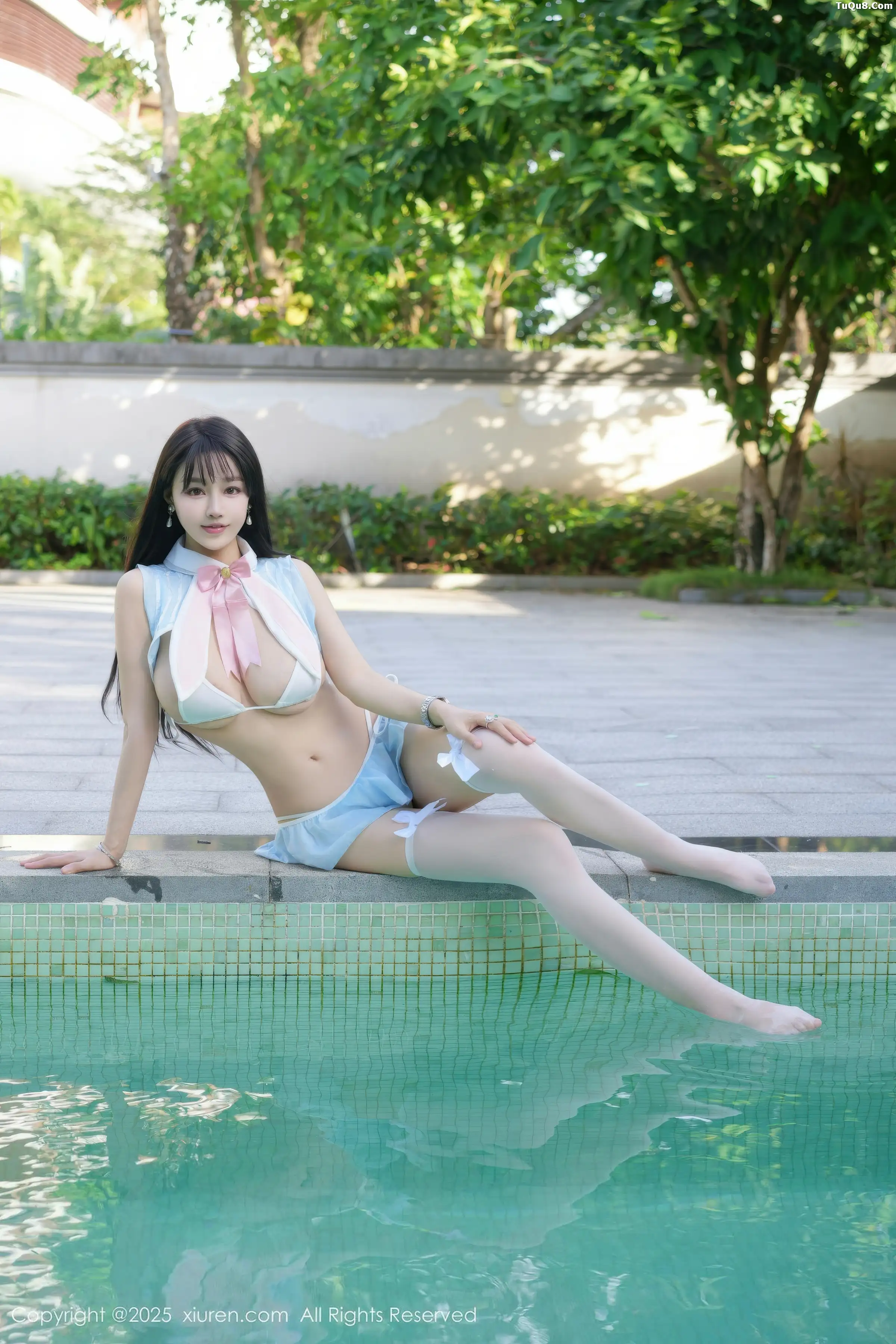 秀人集.com_[XiuRen秀人网]No.11170_女神心上可Flora性感蓝色泳衣配白色丝袜秀丰满身材撩人诱惑写真62P