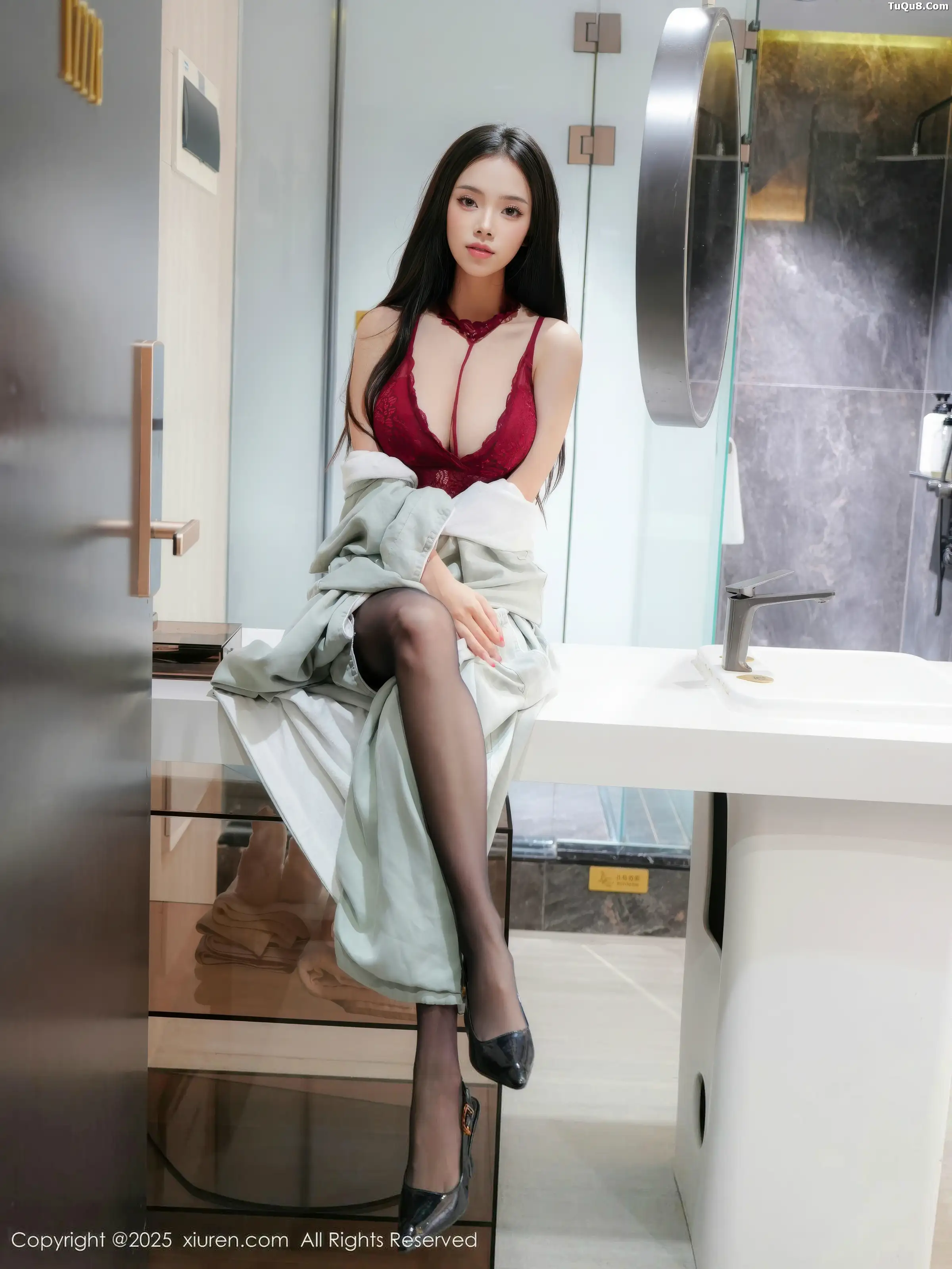 秀人集.com_[XiuRen秀人网]No.11175_模特小奶娇私房性感红色情趣内衣配超薄黑丝秀苗条身材诱惑写真68P