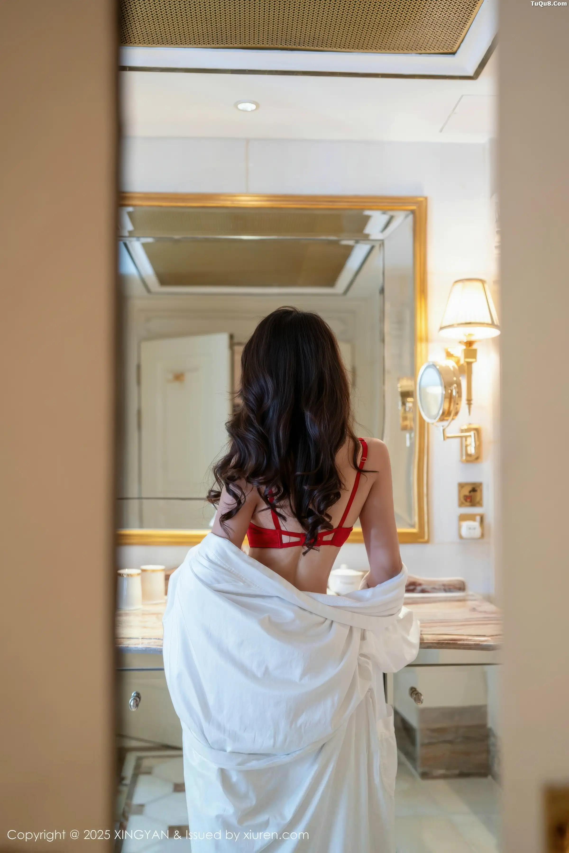 秀人集.com_[XINGYAN星颜社]VOL.452_模特李若汐性感红色情趣内衣配黑丝吊袜秀丰腴身姿诱惑写真72P