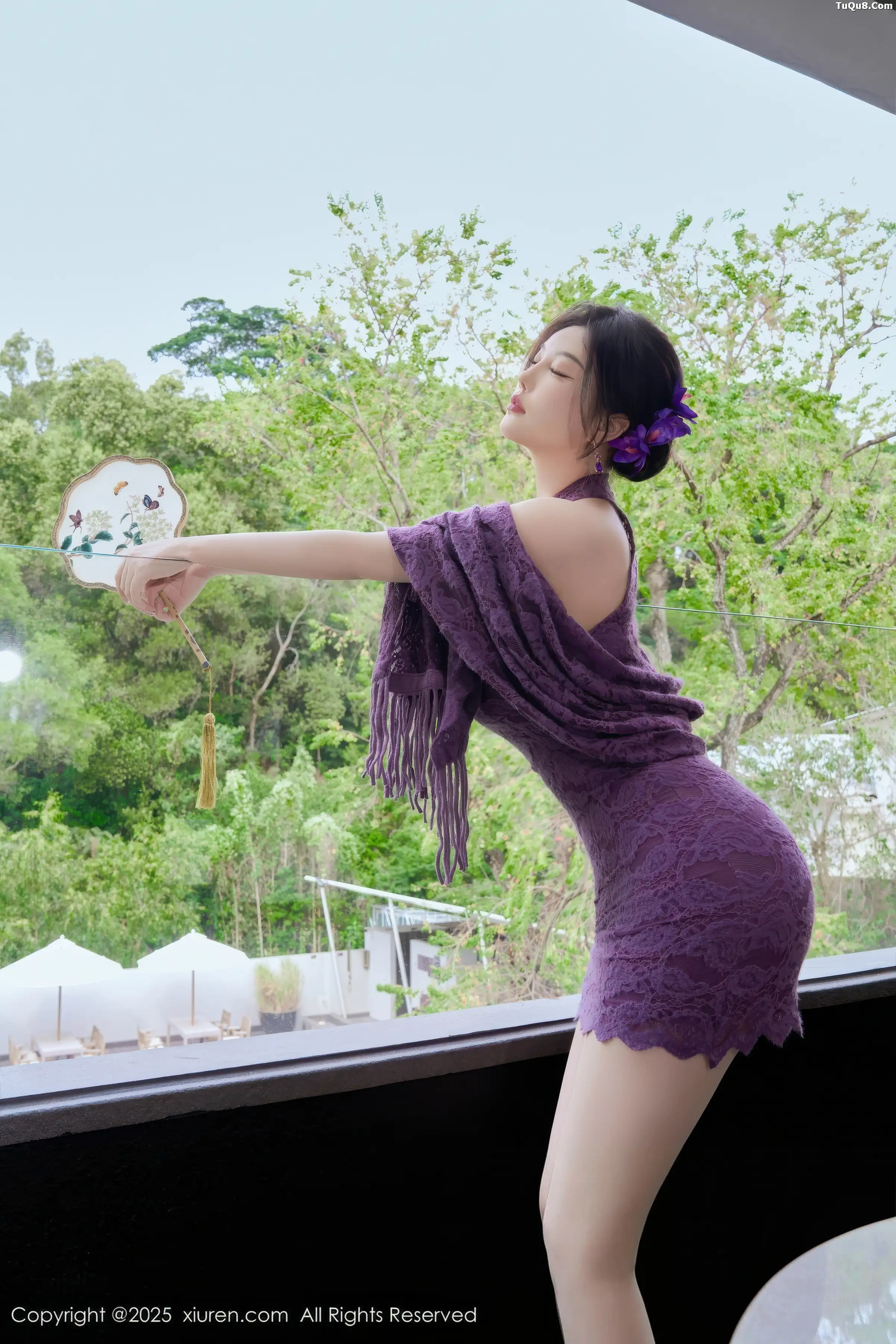 秀人集.com_[XiuRen秀人网]No.11187_女神杨晨晨性感紫色连衣短裙配超薄肉丝秀丰满身材完美诱惑写真70P