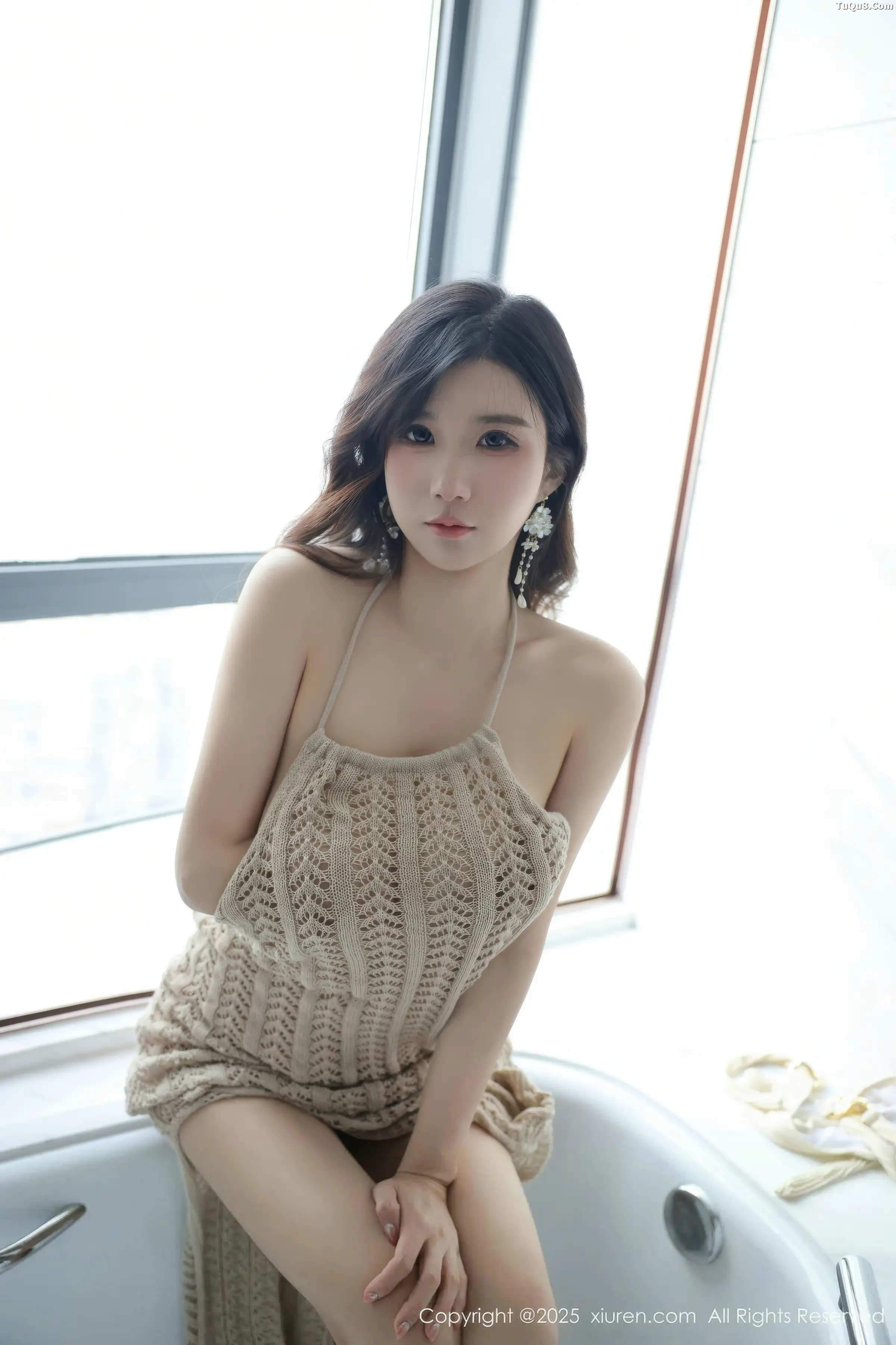 秀人集.com_[XiuRen秀人网]No.11182_模特小肉肉咪性感浅色连衣裙露白色比基尼秀凹凸身材诱惑写真80P