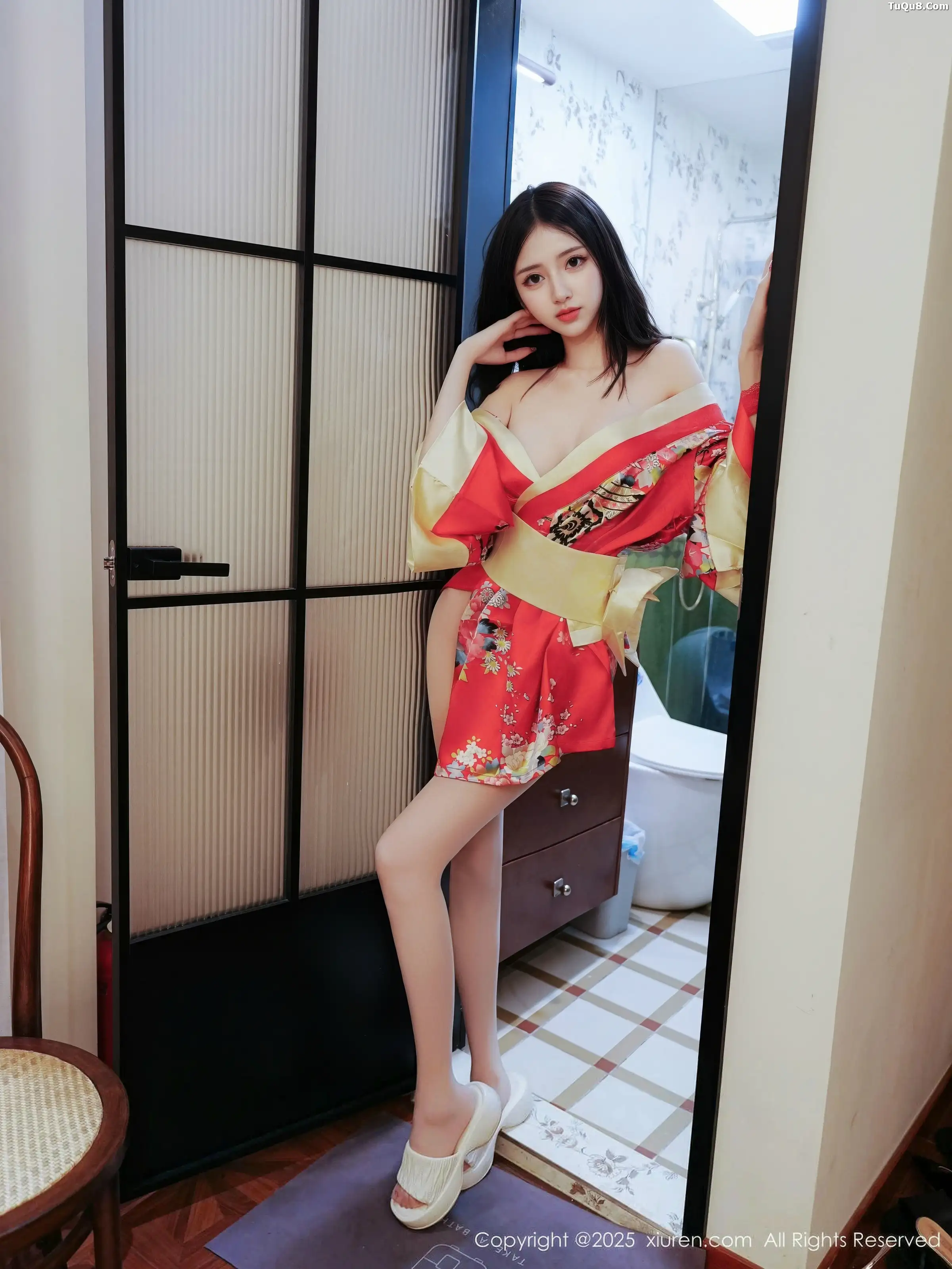 秀人集.com_[XiuRen秀人网]No.11155_模特白小蝶性感红色连衣短裙配超薄白丝秀完美曲线撩人诱惑写真59P