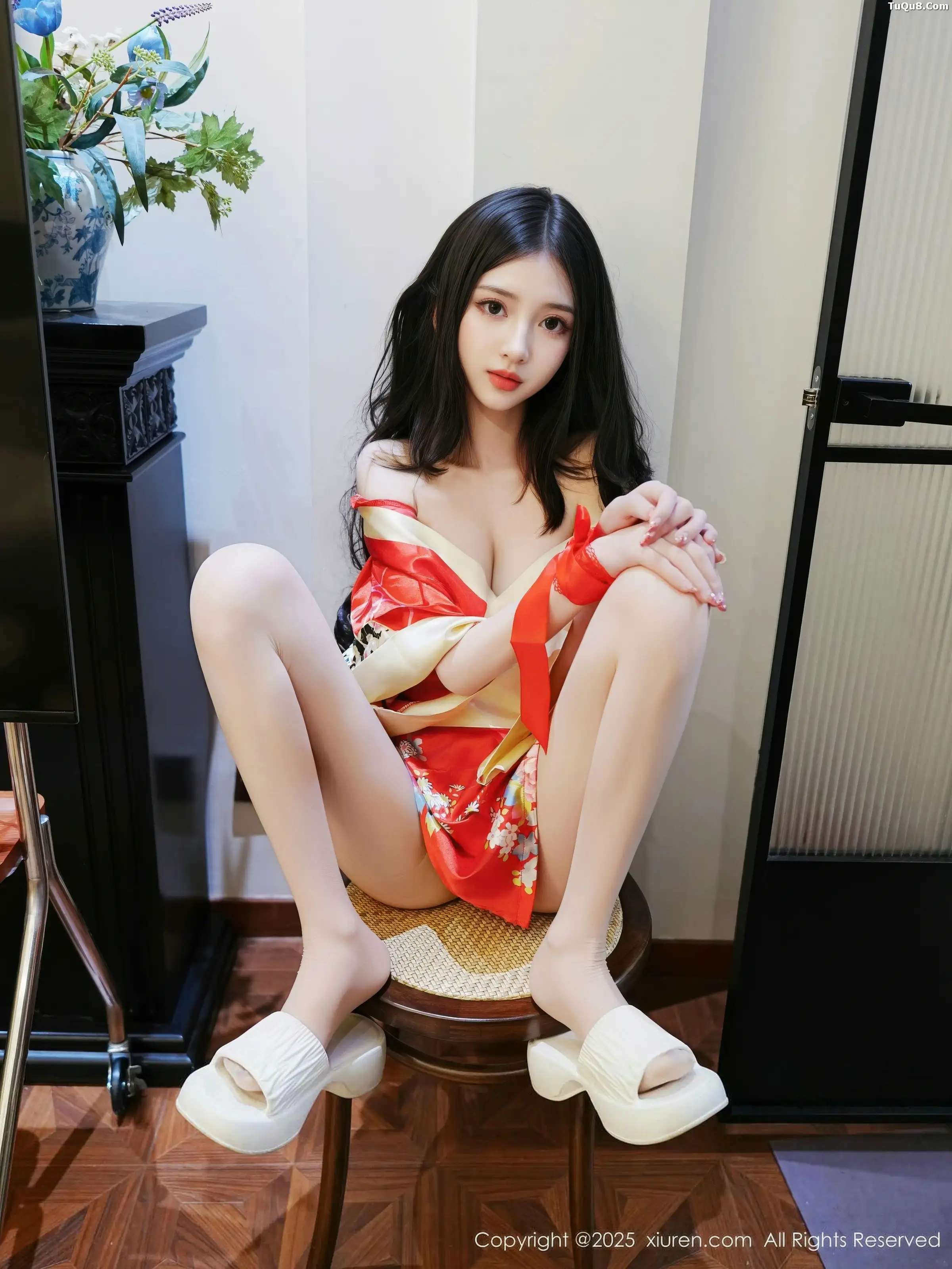 秀人集.com_[XiuRen秀人网]No.11155_模特白小蝶性感红色连衣短裙配超薄白丝秀完美曲线撩人诱惑写真59P